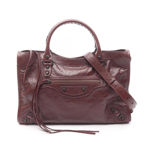 Balenciaga Handbags - Balenciaga City Handbag leather Bordeaux